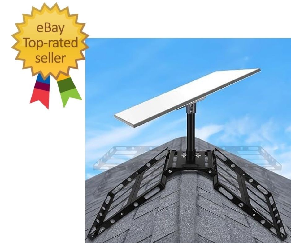 Gen 3 Starlink Roof Mount, Ridge 45 cm x 7 x 43 cm, Black