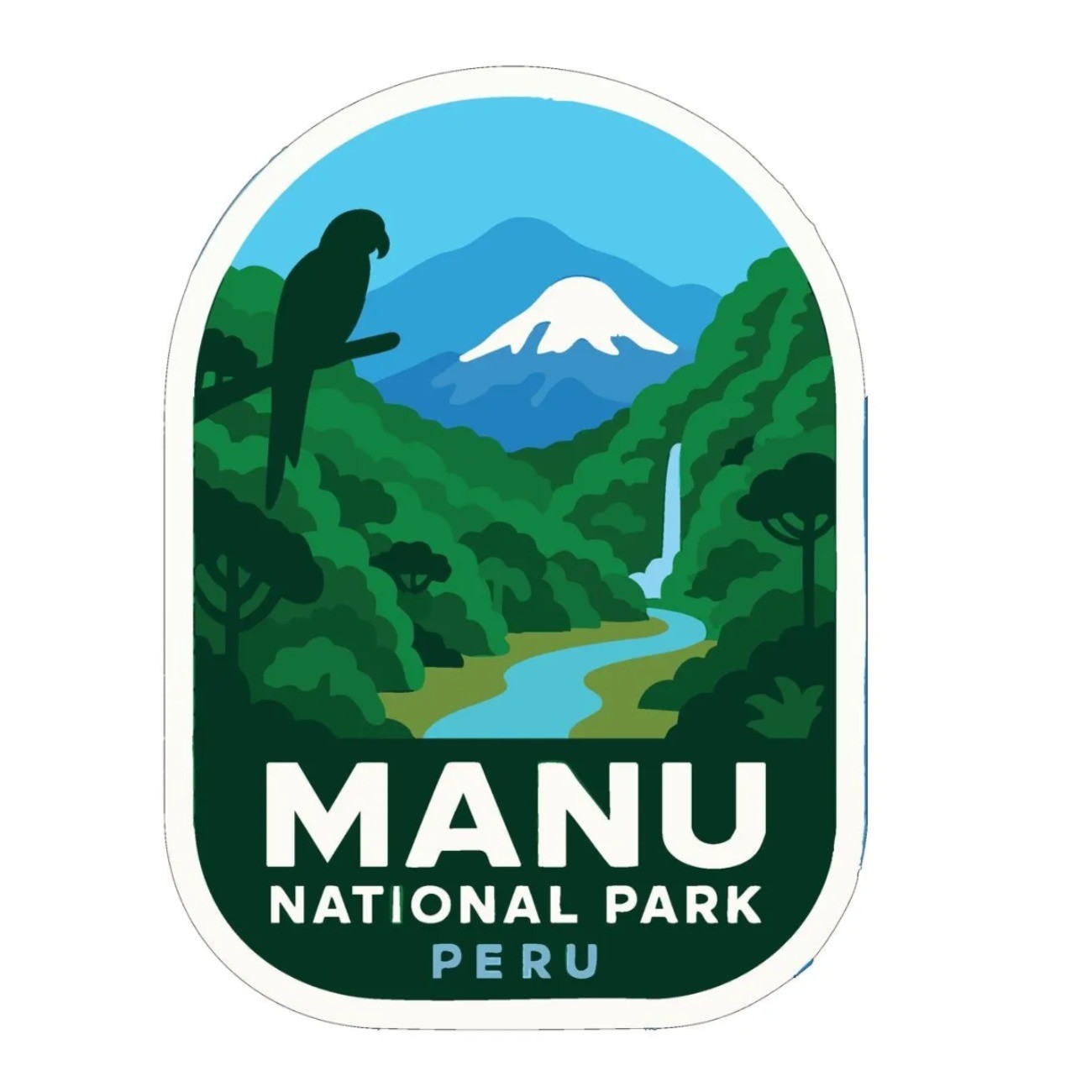 Manu Peru Iron On Heat Transfer Vinyl HTV Die-Cut World National Parks