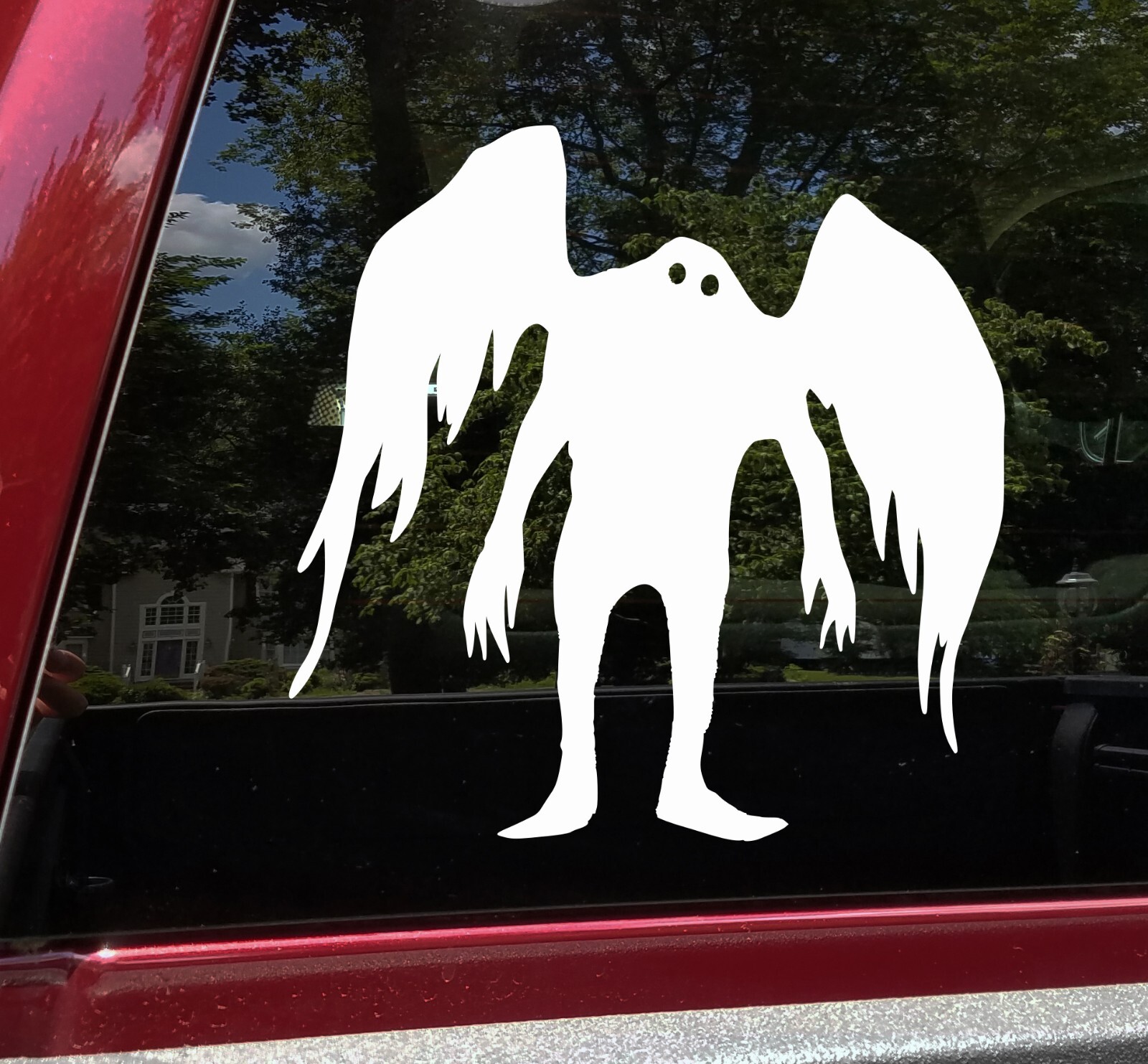 Mothman Vinyl Decal V4 | WV Crytpid Moth Folklore Legend | Die Cut Sticker