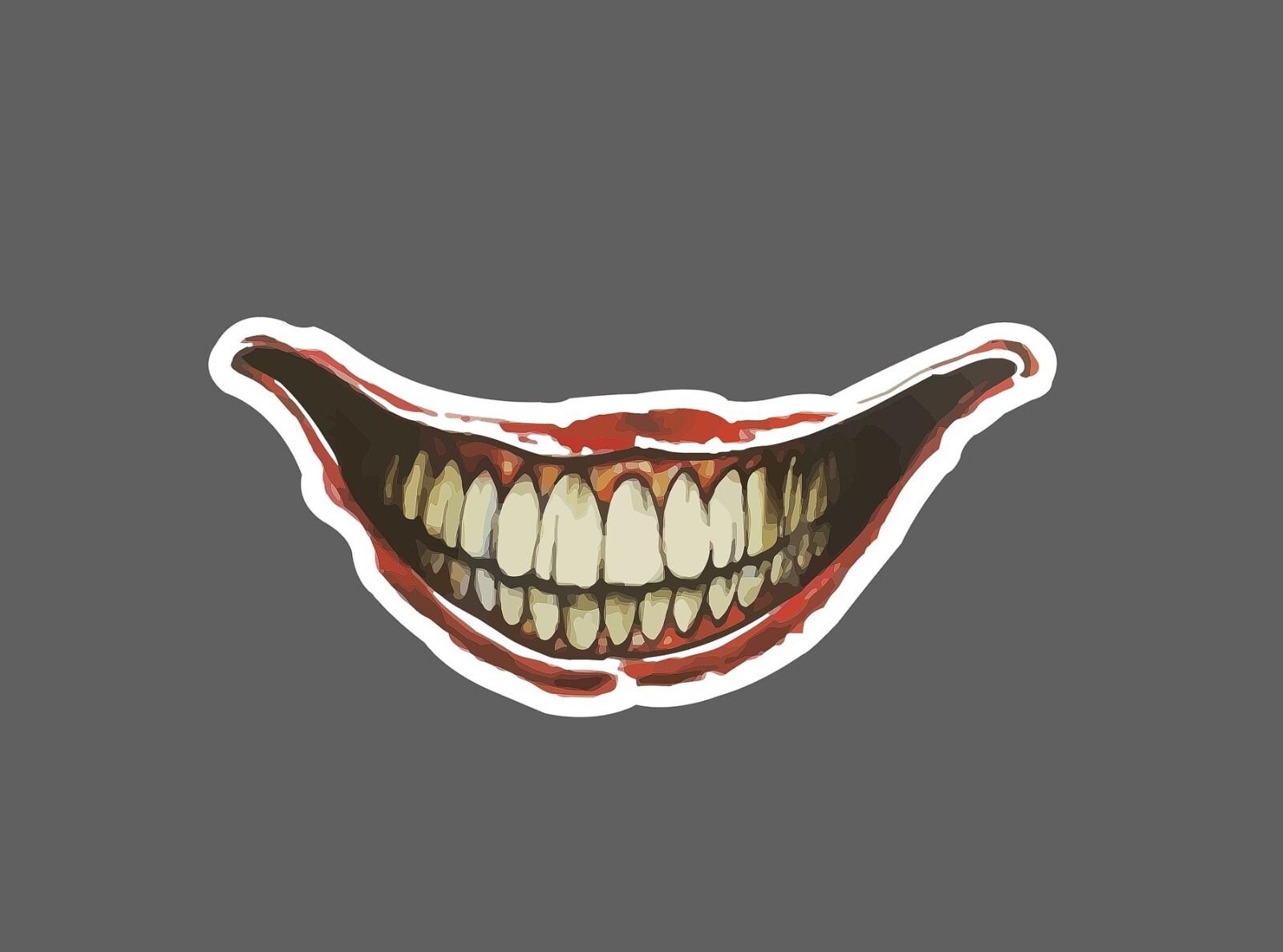 Clown Smile Sticker Horror Waterproof NEW – Buy Any 4 For $1.75 EACH Storewide!