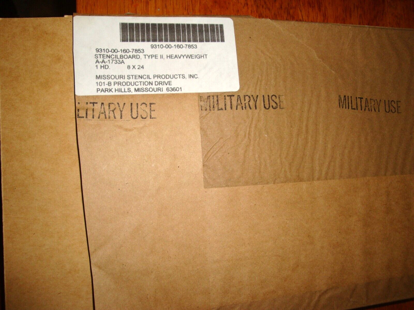 CUSTOM MADE Military Oil board Stencil 1/4″ Marsh/COST-$1 for4 letters=Quantity1