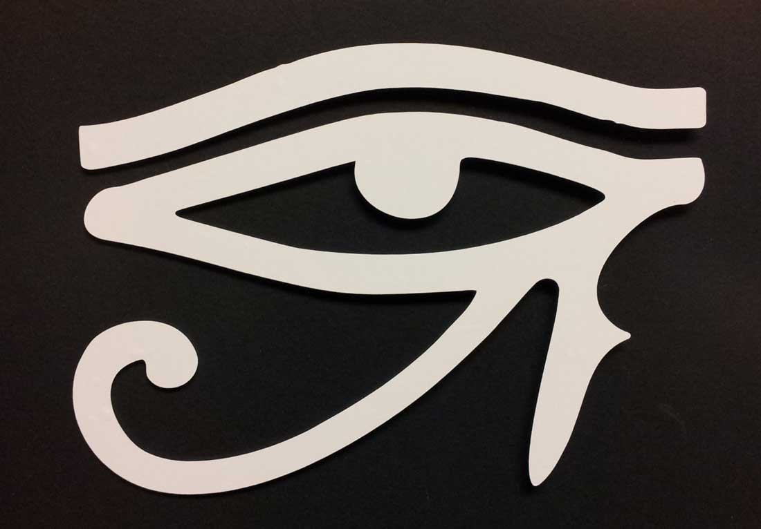 EYE OF RA , VINYL DECAL WINDOW CAR AND TRUCK BUMPER STICKER 3″ & 5 1/2” INCHES