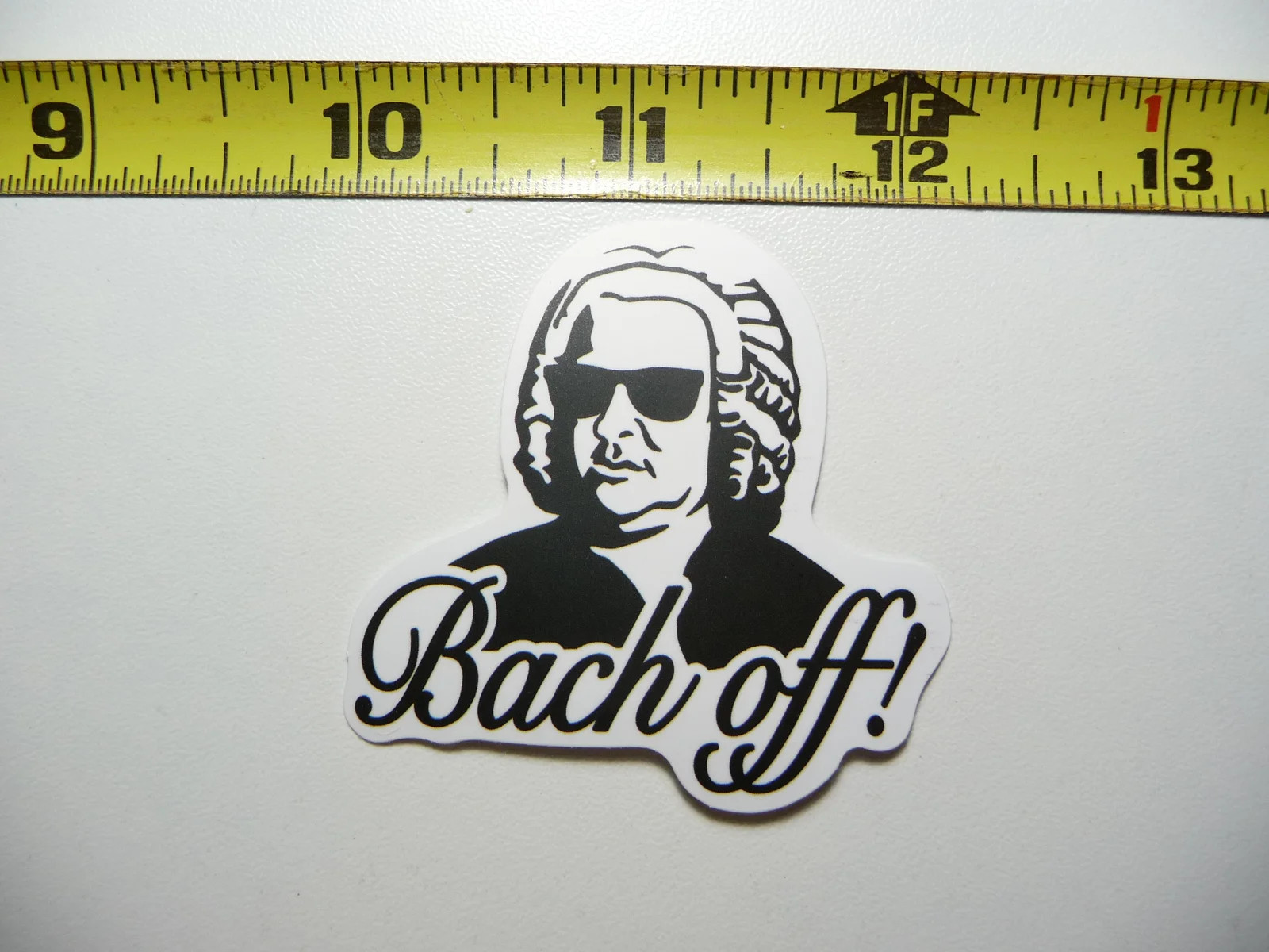 JOHANN SEBASTIAN BACH OFF SMALL STICKER DECAL FUNNY PARODY FAMOUS FUNNY