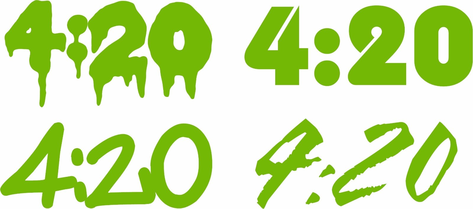 4:20 Stickers Vinyl Decals *4 HIGH Quality 4:20 Weed Pot Stickers* 420 Bud USA!
