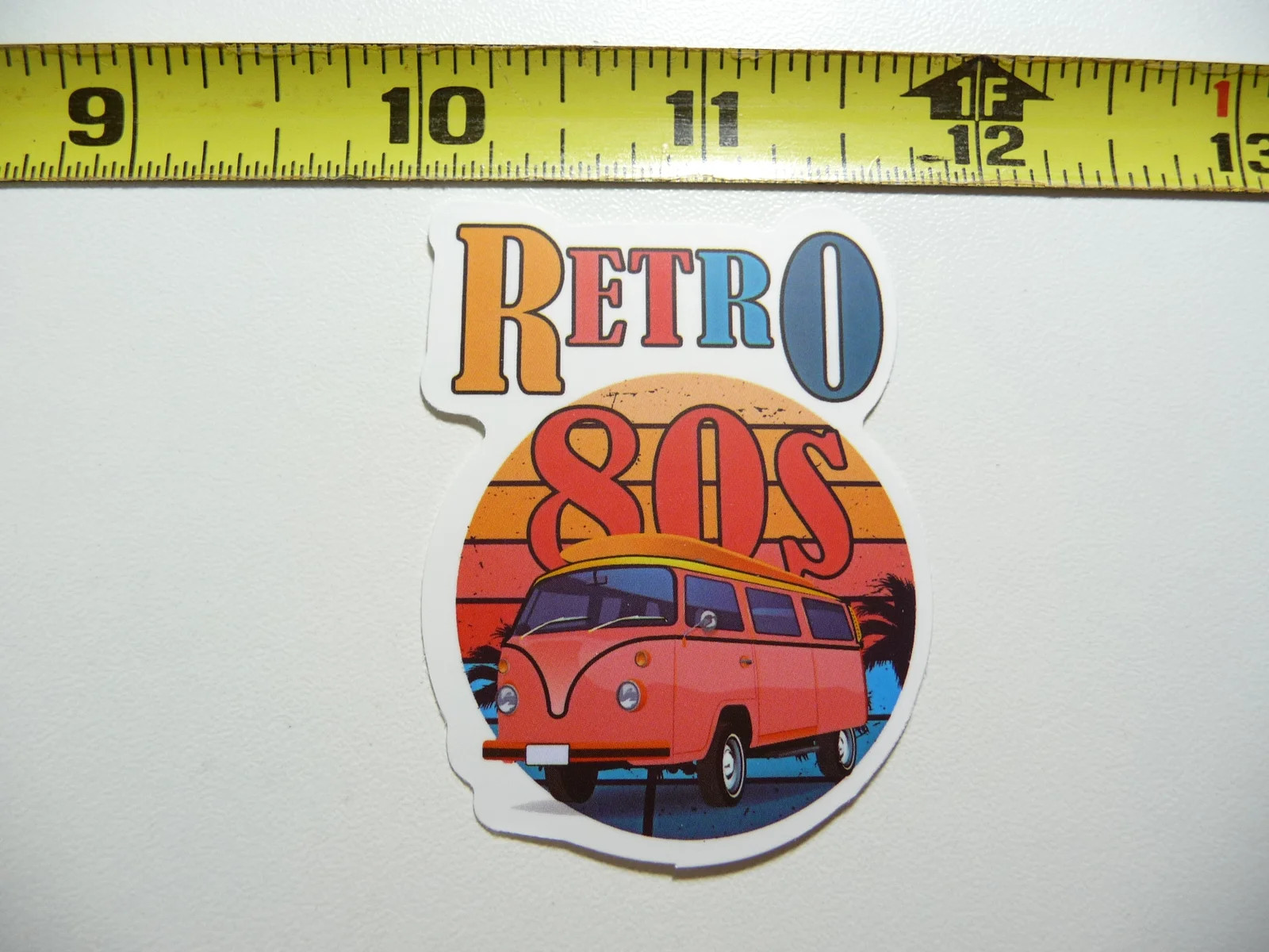 VAN RETRO 80S SMALL STICKER DECAL HIPPY HIPPIE 70S RETRO CLASSIC FUNNY