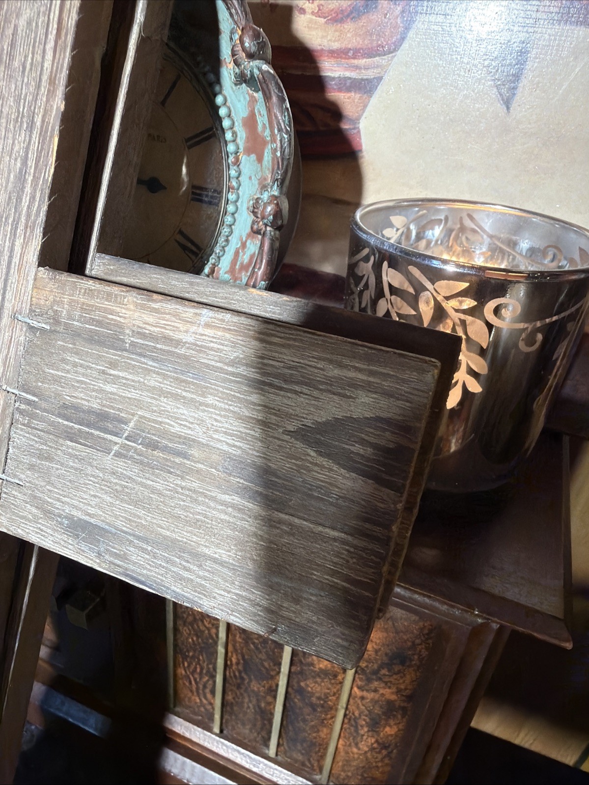 15” Distressed Wooden Cross Wall Hanging Or A DIY Project