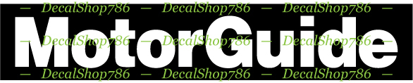 MotorGuide – Fishing Boat Motors – Vinyl Die-Cut Peel N’ Stick Decals/Stickers