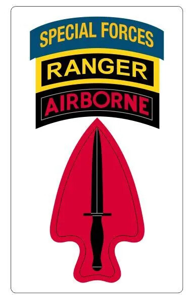 U S Army Special Forces Ranger Airborne Sticker Decal R7207