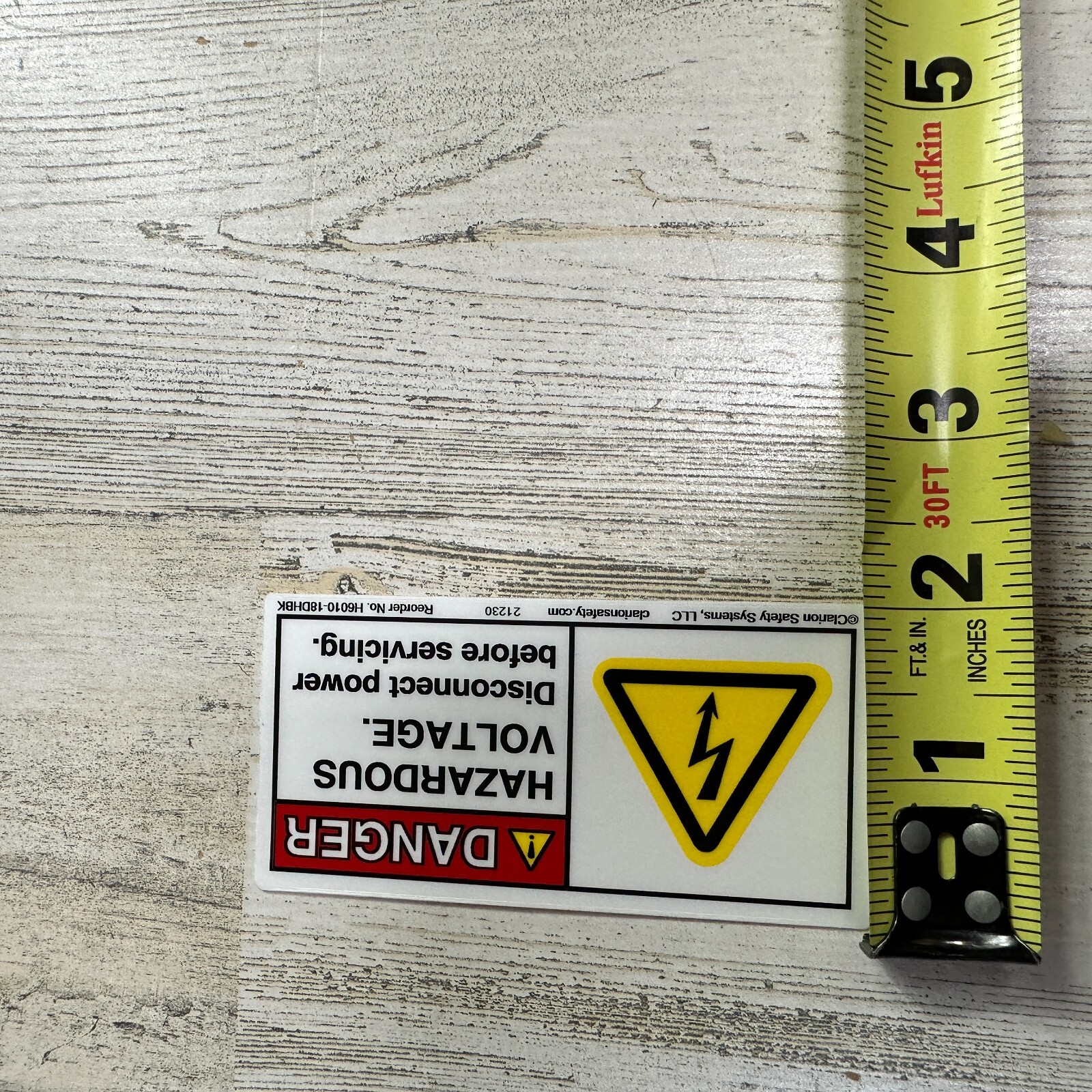 (5) Danger High Voltage Sticker Decal Label Electrical Safety 2×4″ Clarion