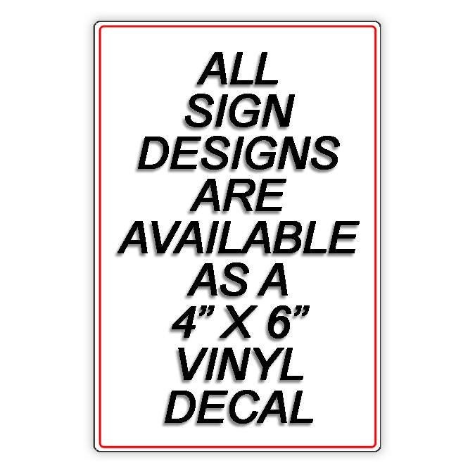 No parking in driveway metal sign or decal 6 sizes warning do not block snp007
