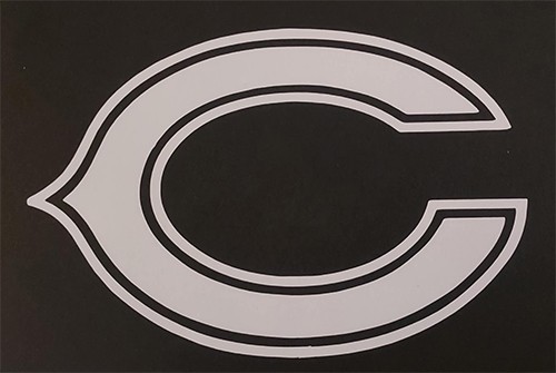 Chicago Bears 5″ vinyl car window/ laptop sticker the big letter C