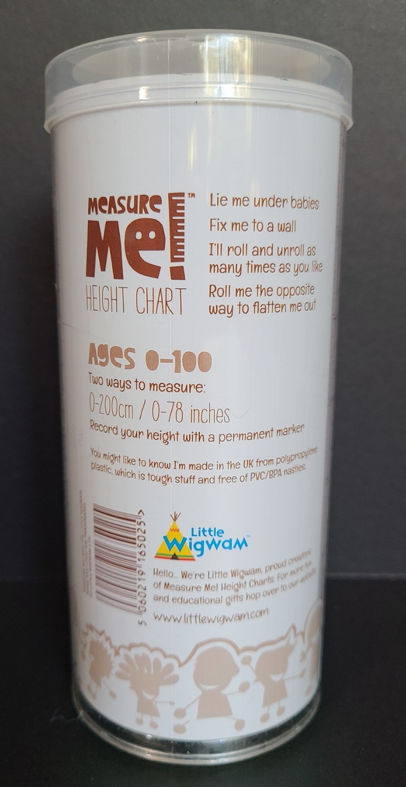 Measure Me! Baby Roll-up Growth Height Chart for Children Kids Room – Retro…