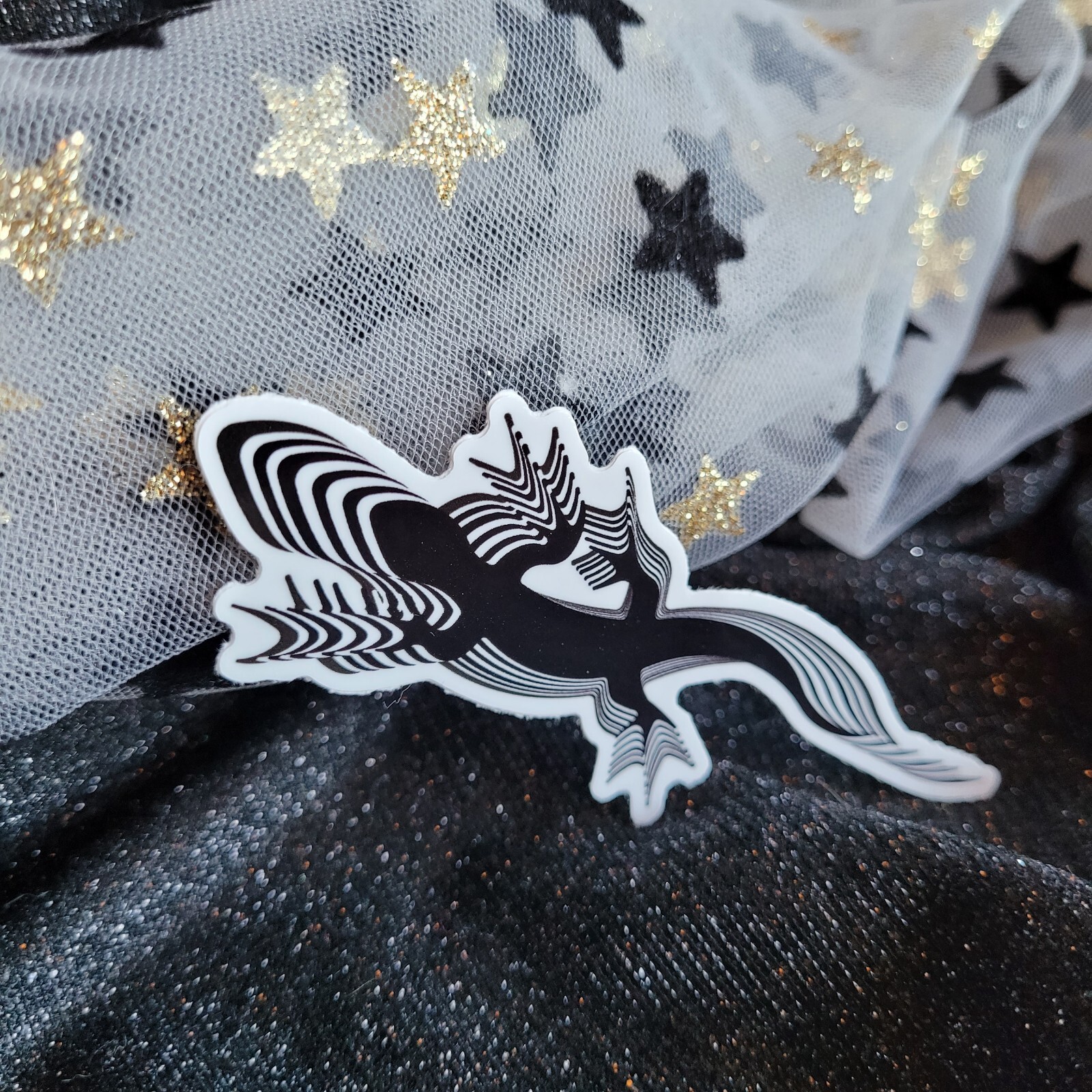 BLACK & White LIZARD Psychedelic Atomic Lizards Reptile Reptiles Chameleon Gecko