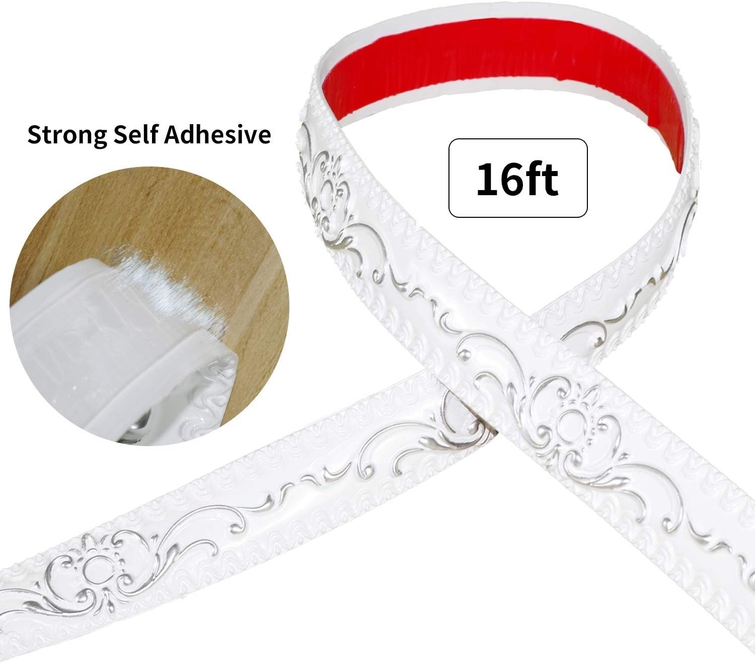 Self Adhesive Mirror Frame Border, 16.4ft – Waterproof