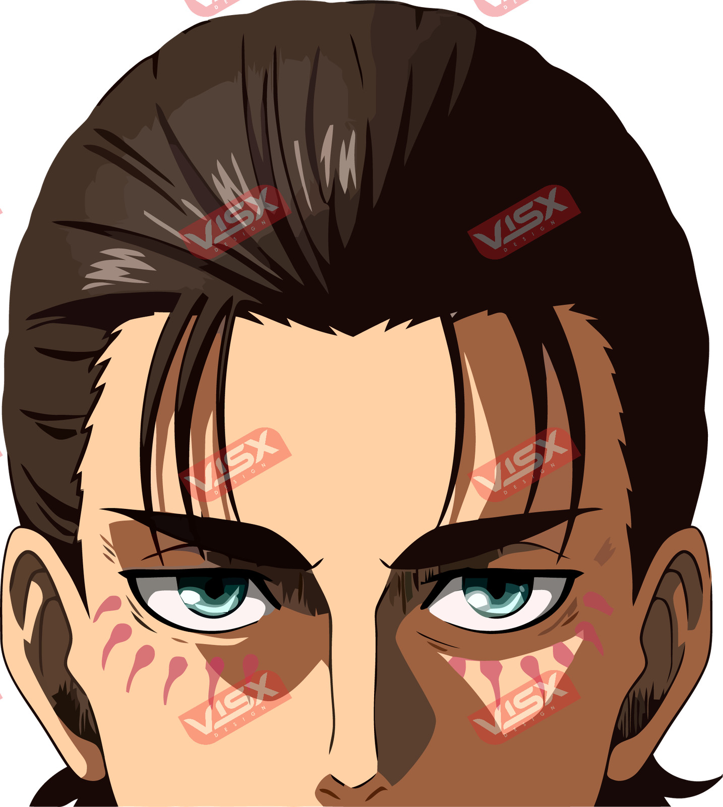 Attack On titan Peeker decal Anime Car Sticker Die Cut Vinyl Eren Jaeger
