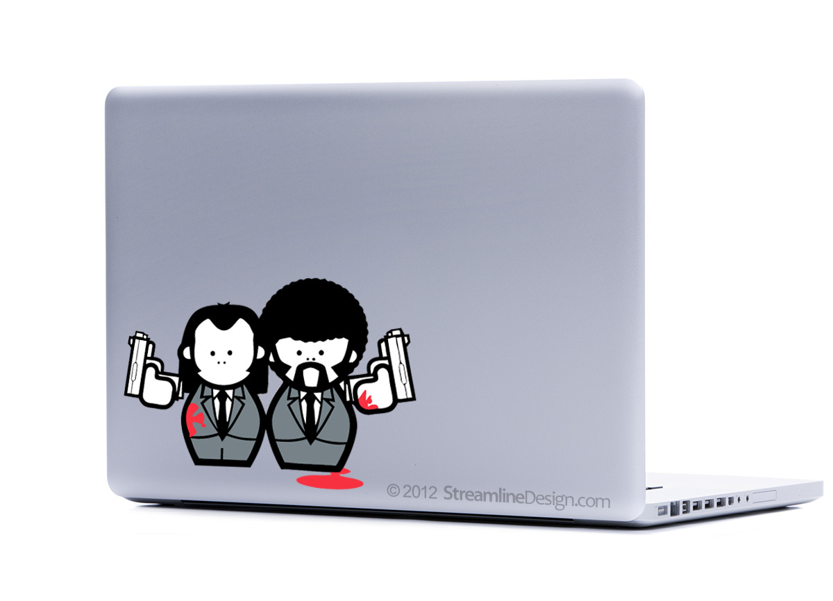 Pulp Fiction sticker decal laptop automotive netbook window stickers