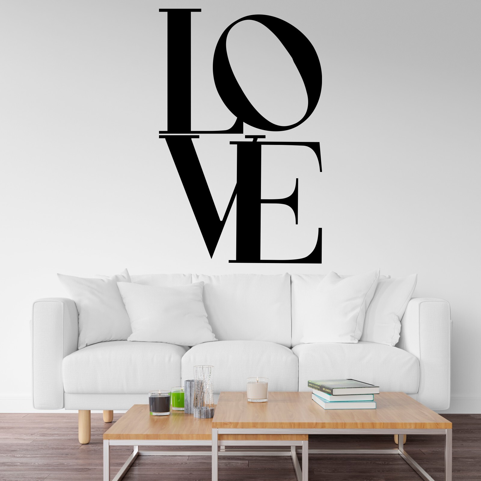 “LOVE” PHRASE VINYL WALL STICKER DECAL
