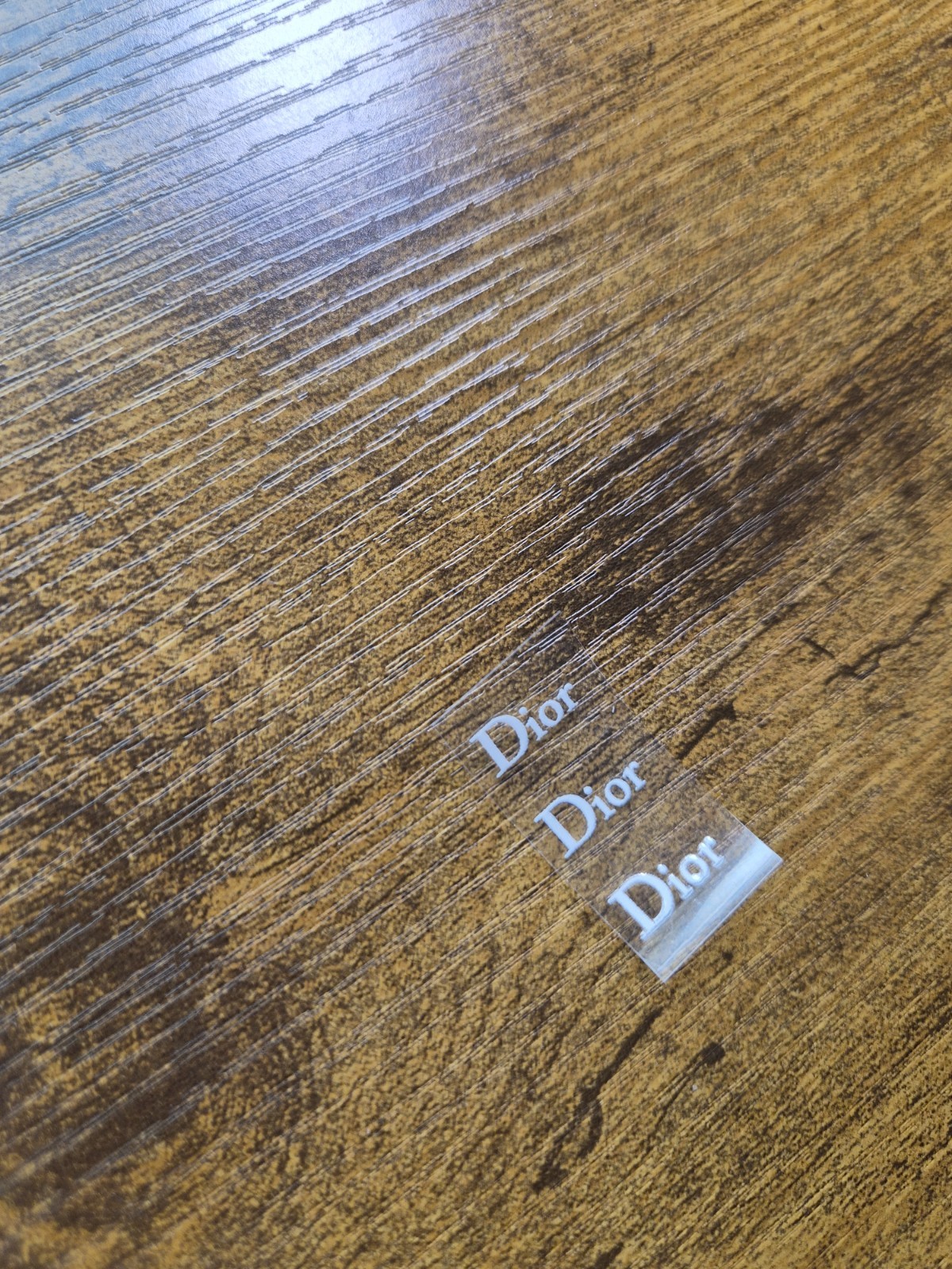 3pc. D Logo For Glasses High Quality UV DTF Raised Decal Stickers NOT VINYL