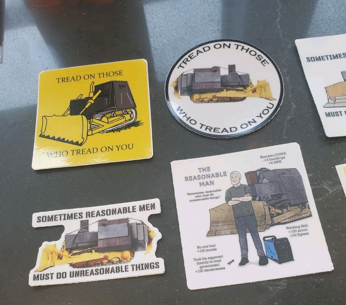KILLDOZER STICKERS (6) ***WORLDWIDE 🌐 SHIPPING*** 5 YEAR WARRANTY HD VINYL