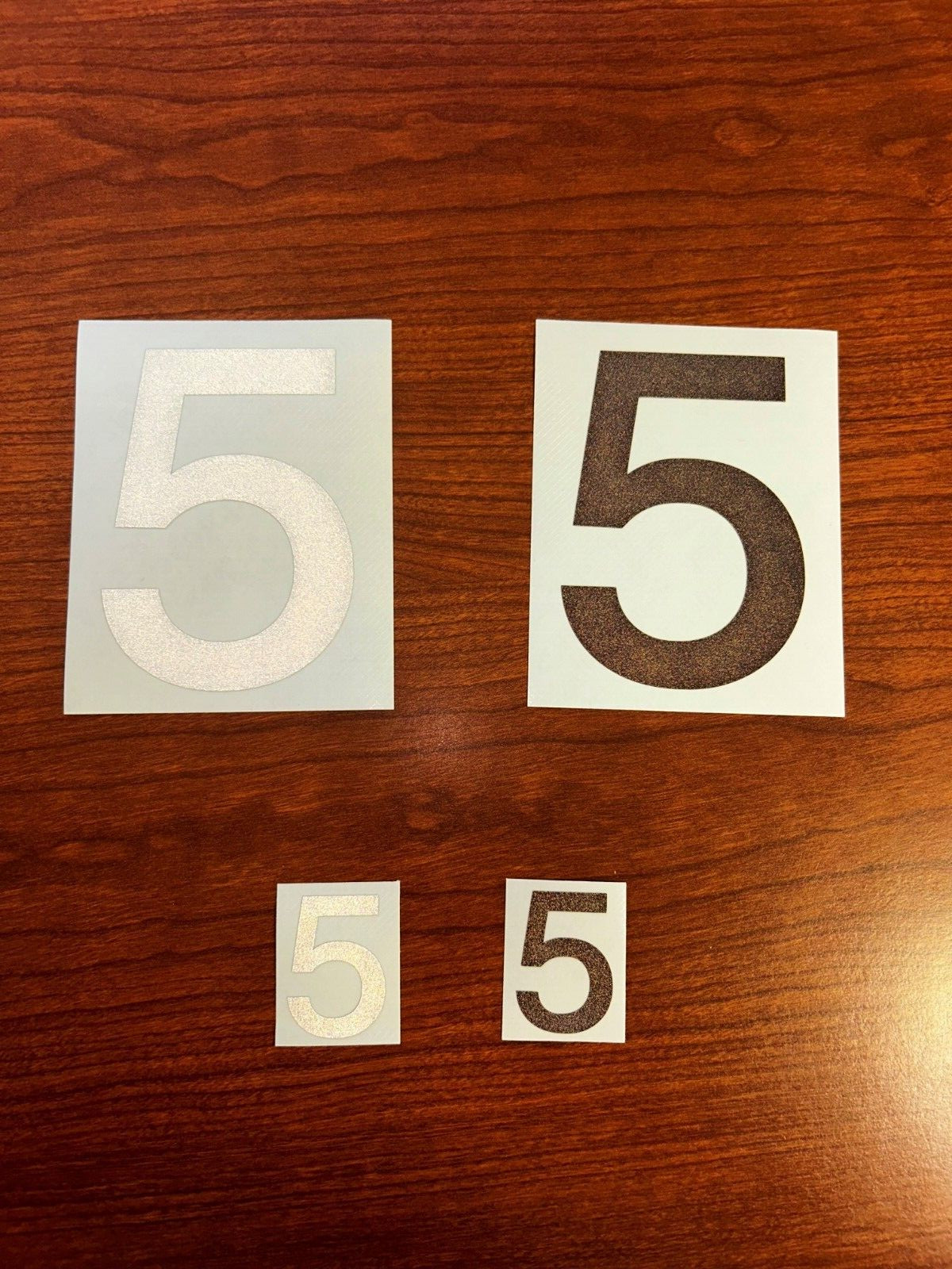3M Reflective Numbers – 1.5″ and 4″ Sizes – Black and White Variations