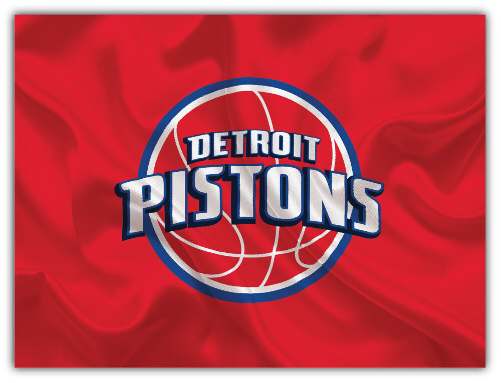 Detroit Pistons NBA Basketball Car Bumper Sticker Decal “SIZES” ID:6