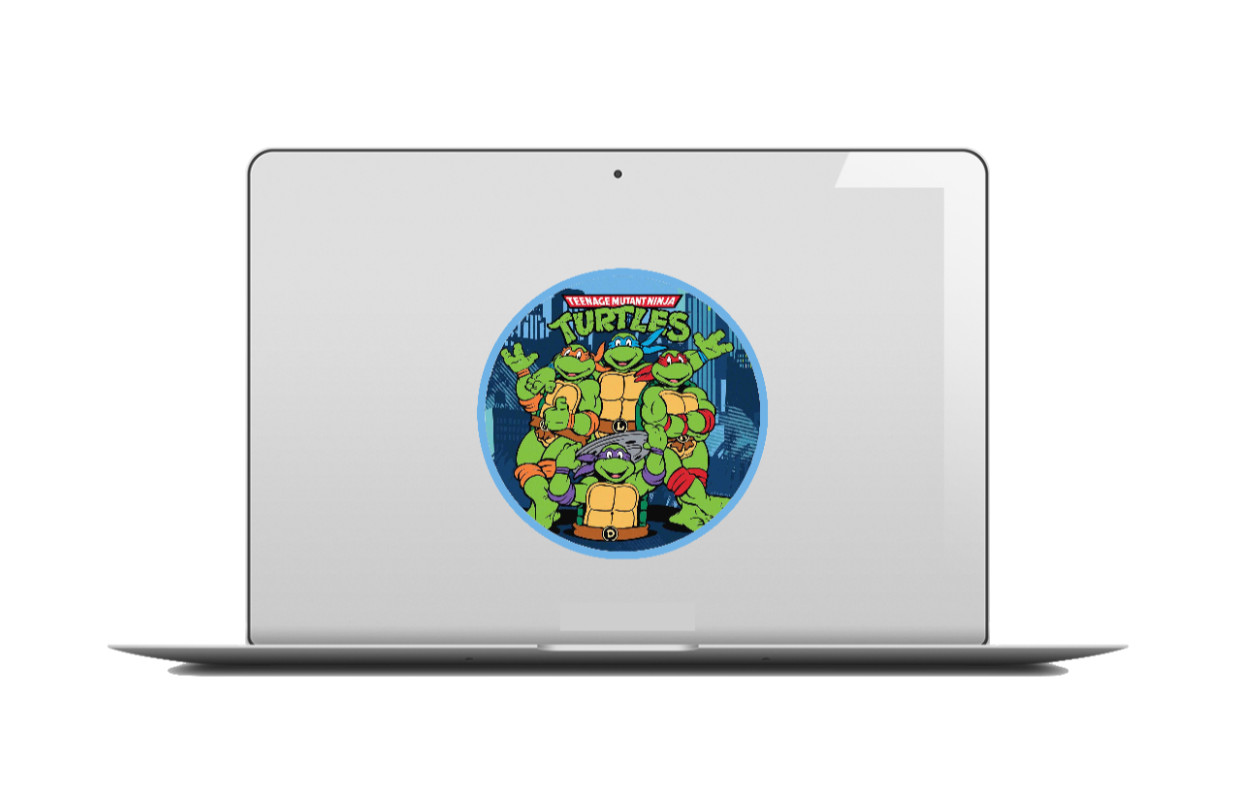 Teenage MN Turtles “Blue” – 4″ Handmade Vinyl Decal Vehicle Decor Cooler Laptop