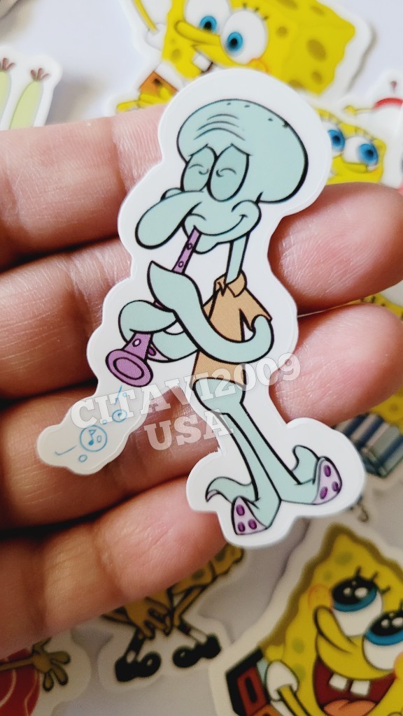 SpongeBob SquarePants STICKERS 25PCS. PATRICK STAR MR. CRABS SANDY SQUIDWARD #2