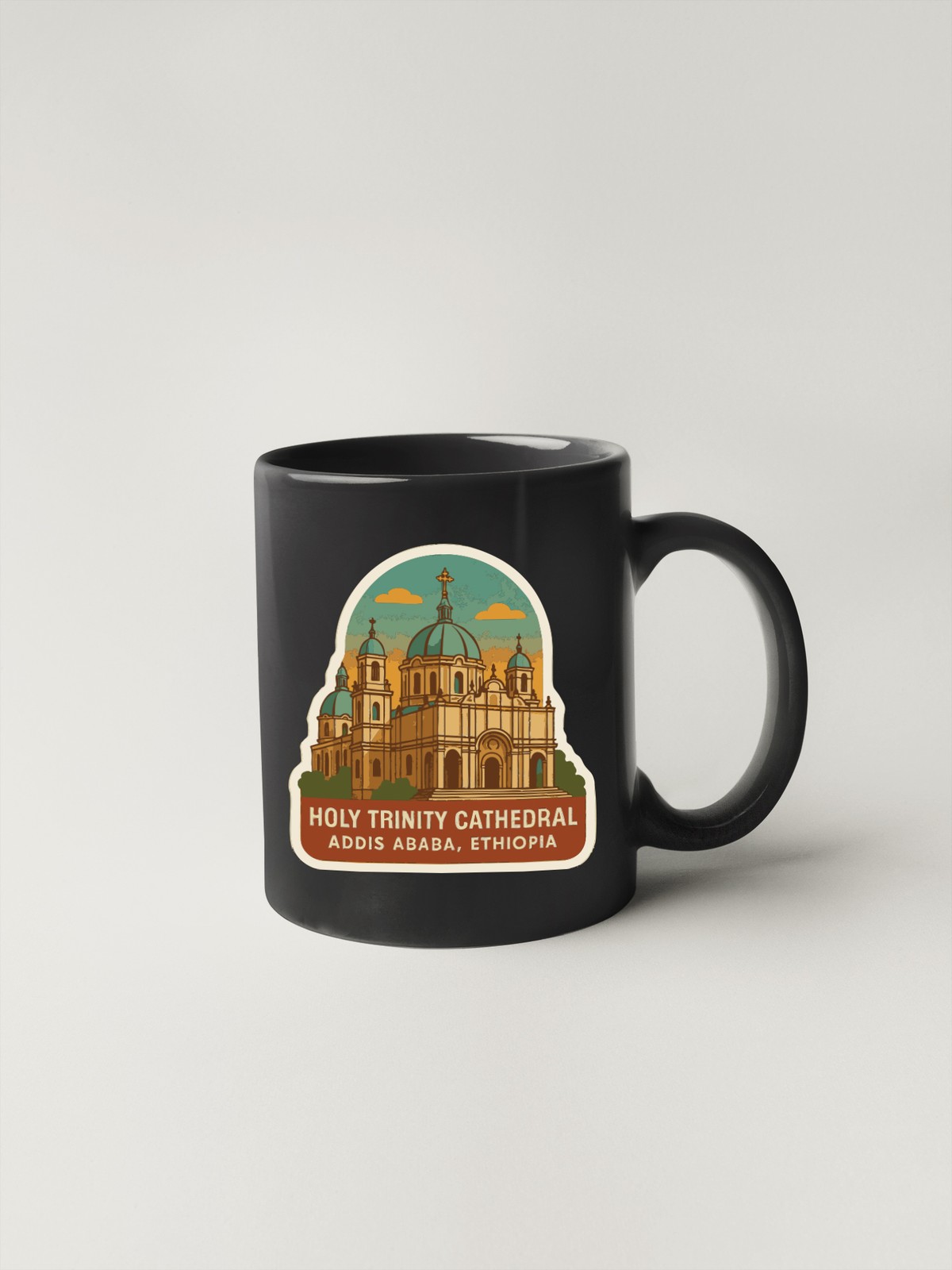 Addis Ababa Holy Trinity Cathedral Ethiopia Sticker Decal Vinyl Landmark