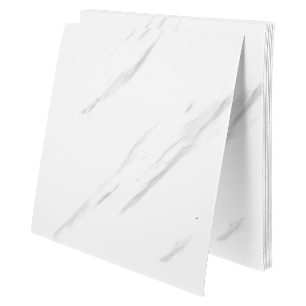 20 Pcs Self Adhesive Peel And Stick Simulated Marble Tiles For Kitchen Walls