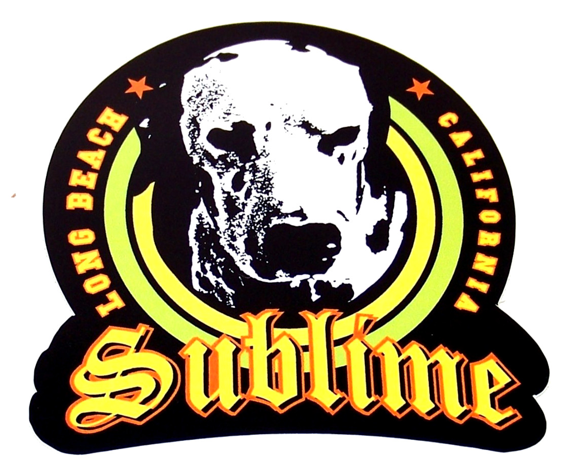 Sublime – LARGE Die Cut Sticker Decal Reggae Music Band Dalmatian “Lou Dog” LBC