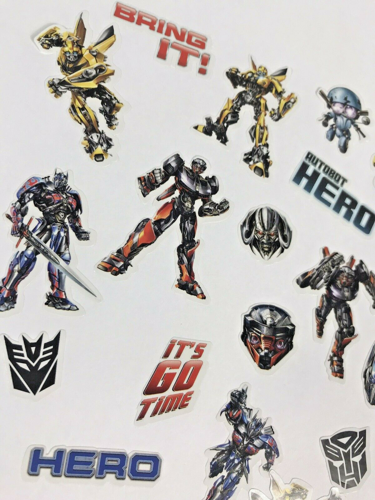 120pc Transformers Autobots Micro Autocoolant Sticker Pack Booklet Pad