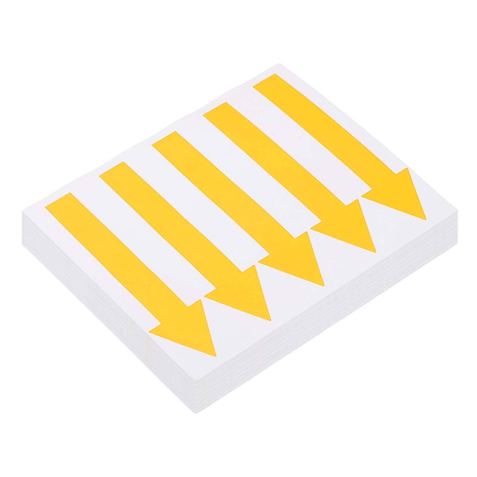 Arrow Sticker, (5×1.2 Inch, Orange) (80 Pcs), Waterproof Arrow Sign Sticker