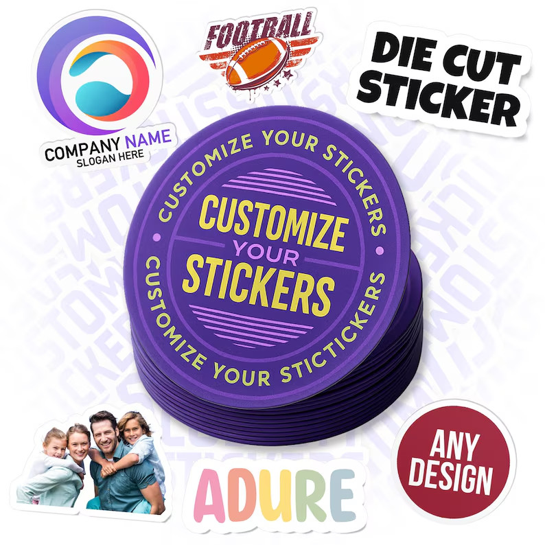 Custom Vinyl Stickers | Personalized Die-Cut Decals | Bulk & Single Orders |