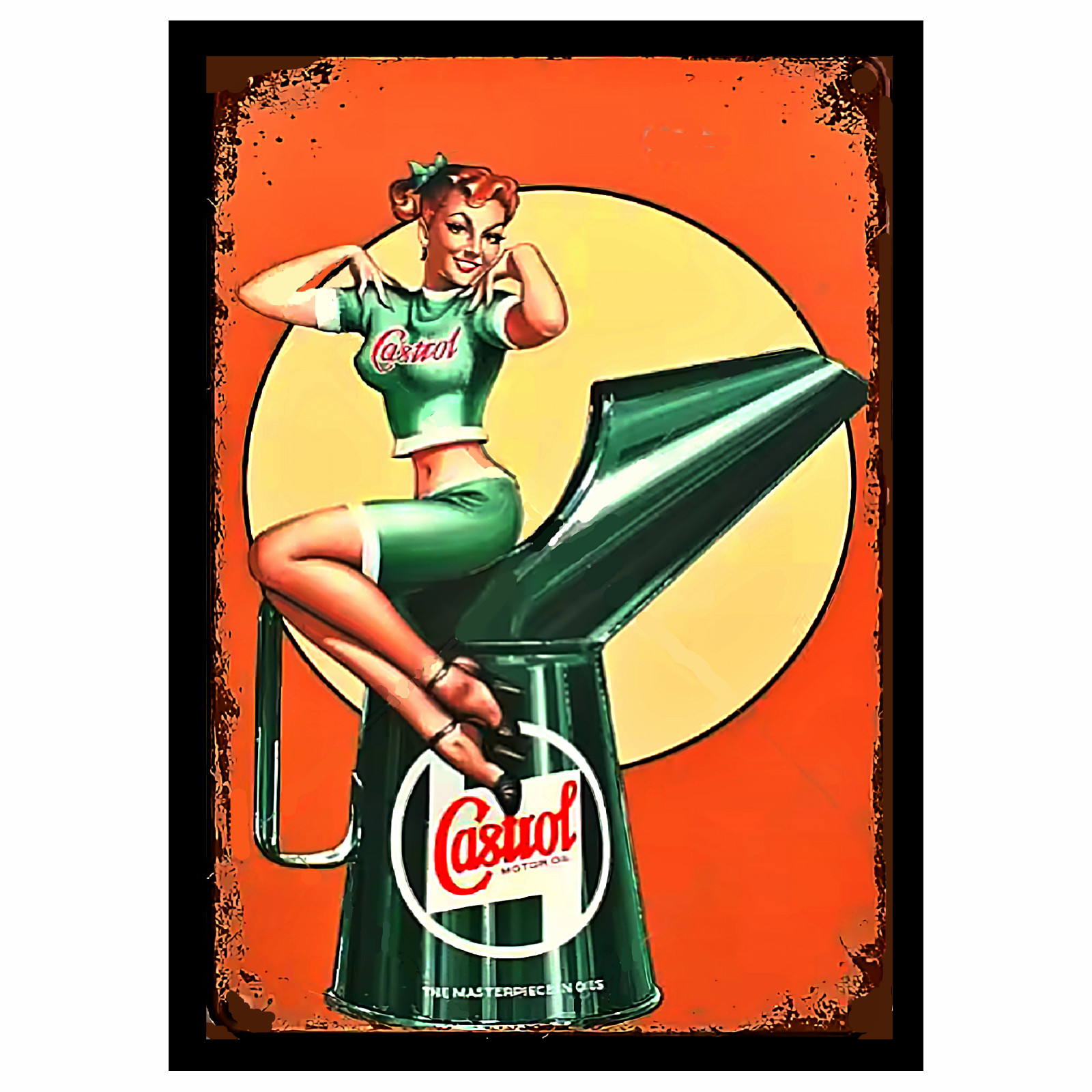 Vintage Replica CASTROL Sticker Motor Oil -Original Vintage 1960’s Racing Decal