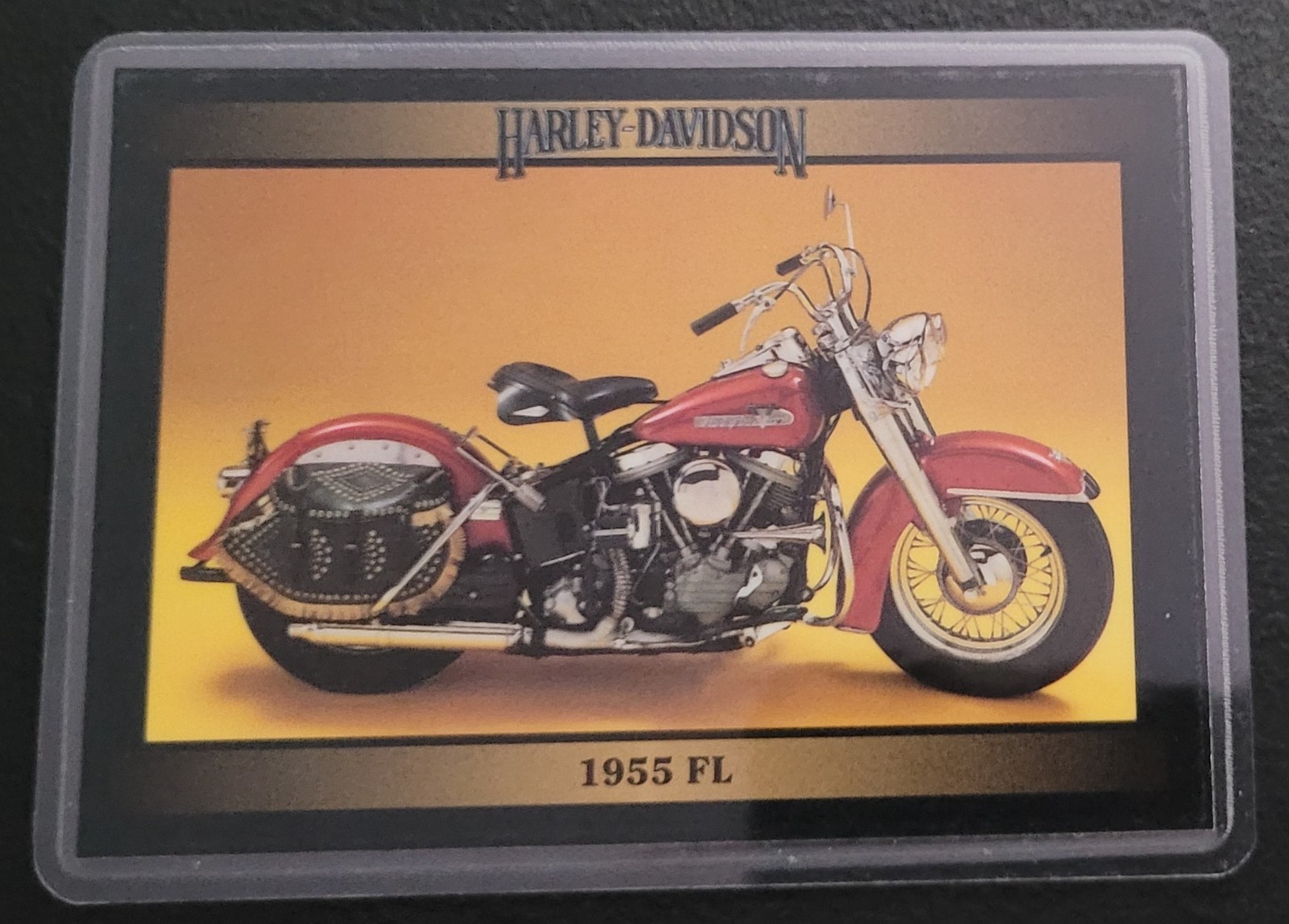 Vintage Harley Davidson Collectible Card Fridge/Locker/Cabinet Laminated Magnets