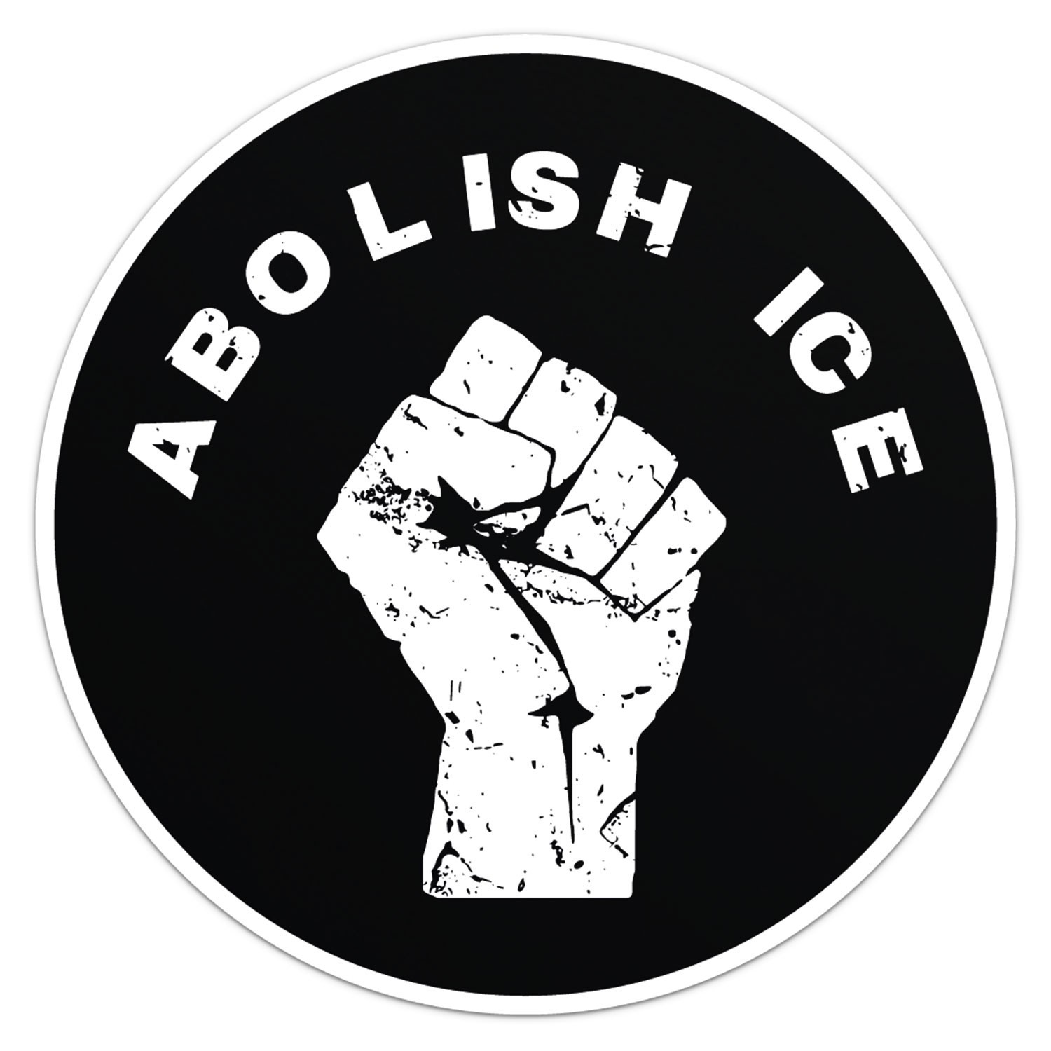Abolish Ice Immigrants Rights Sticker Car Bumper Vinyl Decal