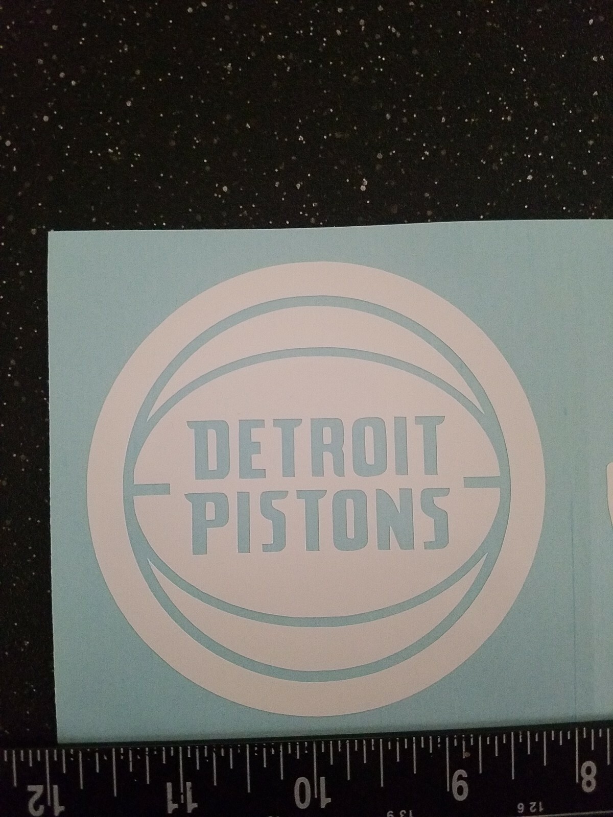 Detroit Pistons NBA Team Logo Vinyl Decal Sticker Car Window Laptops Toolbox