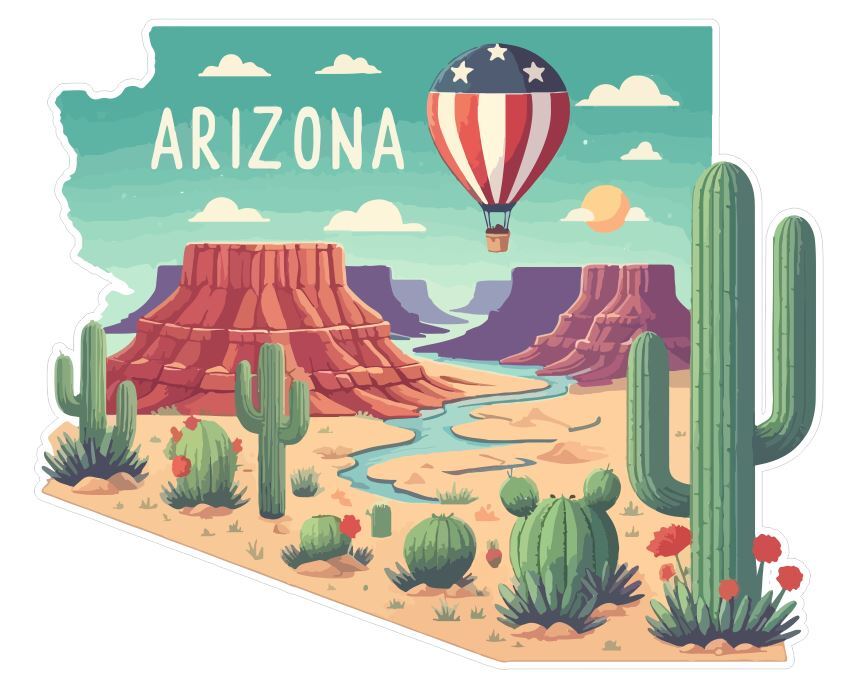 Arizona Sticker Stickers A228