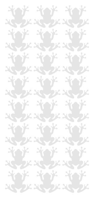 Frog Stickers Sticker Vinyl 1.20″ DC34-072 Light Grey