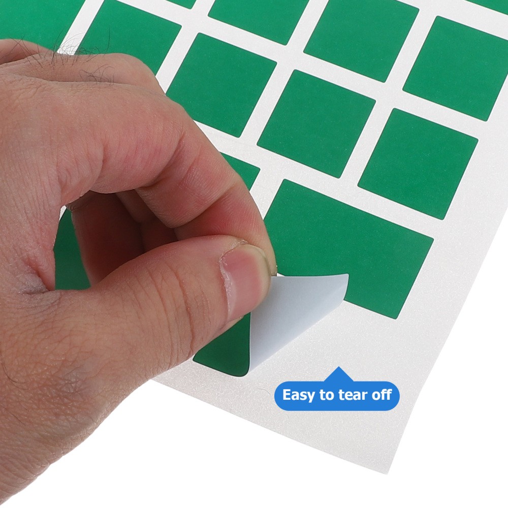 50 Sheets Color Coded Stickers Color-coded Box Coding Labels Dots Fancy Shape