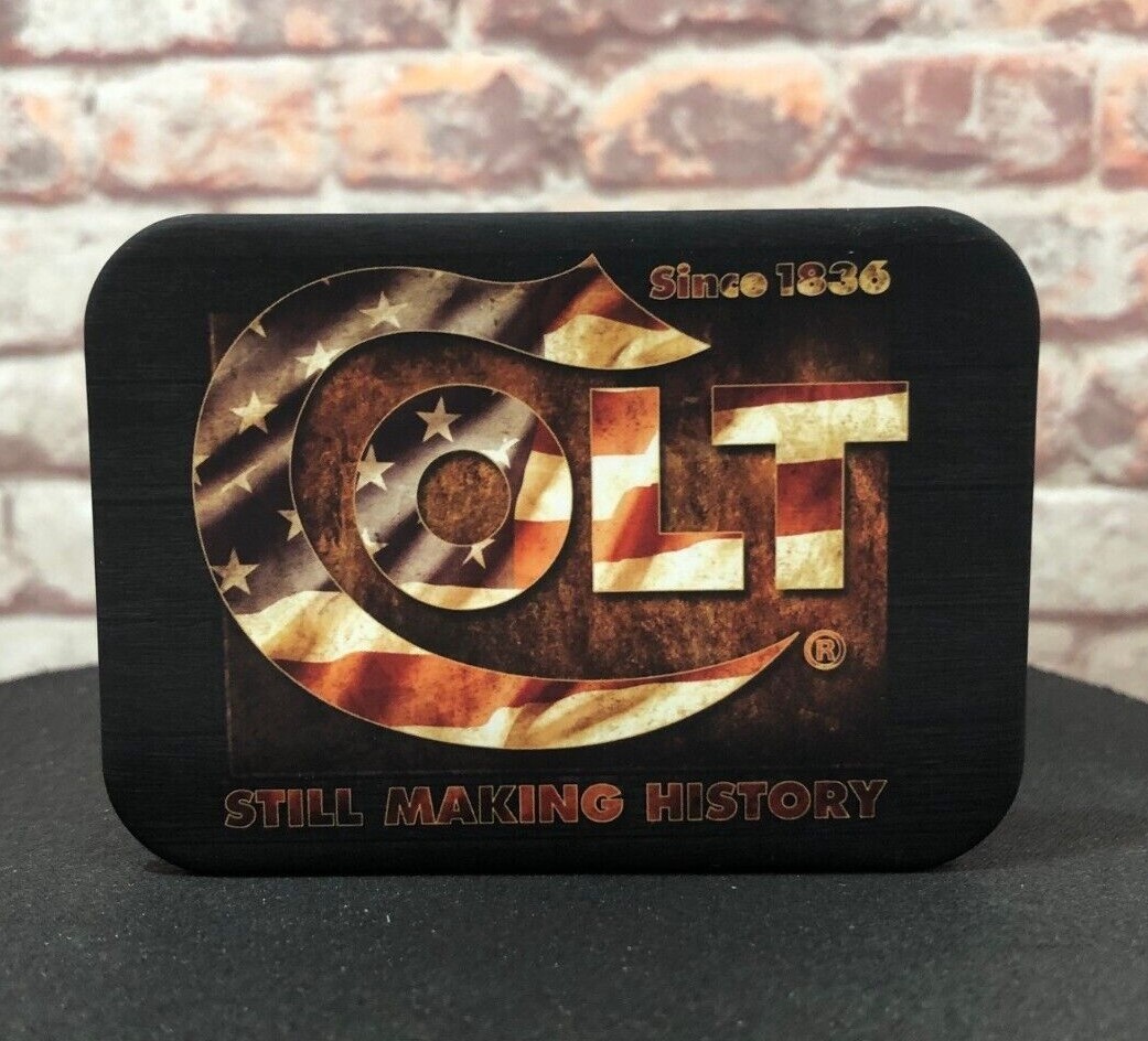 Colt – Still Making History Since 1836 Metal Magnet -Made in America – Gun Safe