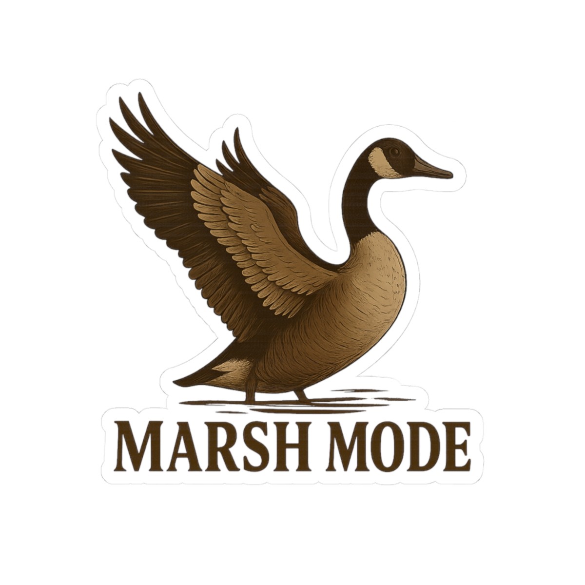 Marsh Mode Vintage Goose Style Sticker