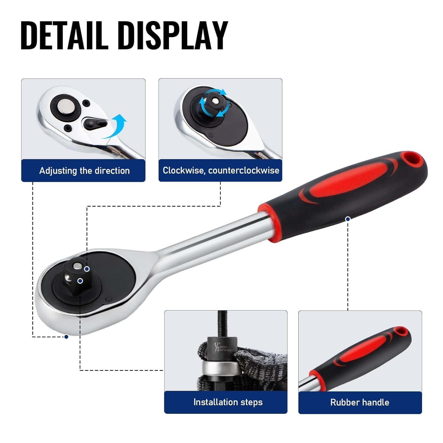 Ratchet Knockout Hole Punch Driver Kits 1/2 to 2 inch SLUG-Buster Knockout Elect