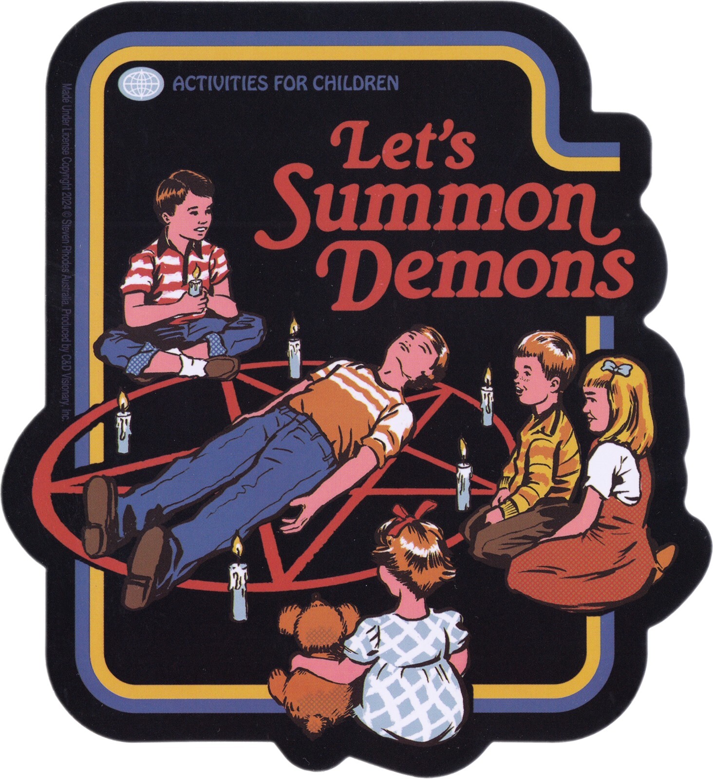 Sticker – Steven Rhodes’ Let’s Summon Demons Children 5″ x 4.5″ Die Cut #10309