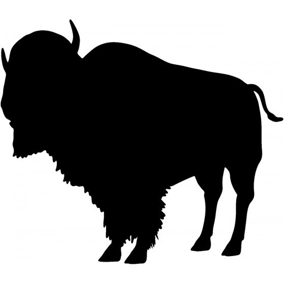 Bison Sticker Large 7″ x 6″ Vinyl Decal, Waterproof, Durable Outdoor