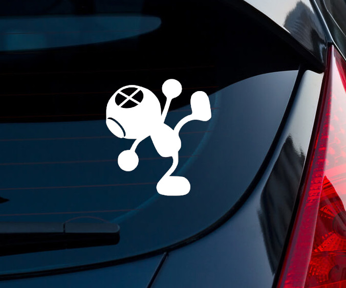 Game & Watch Up Smash Indoor/Outdoor Matte White Vinyl Decal 3″x2.7″