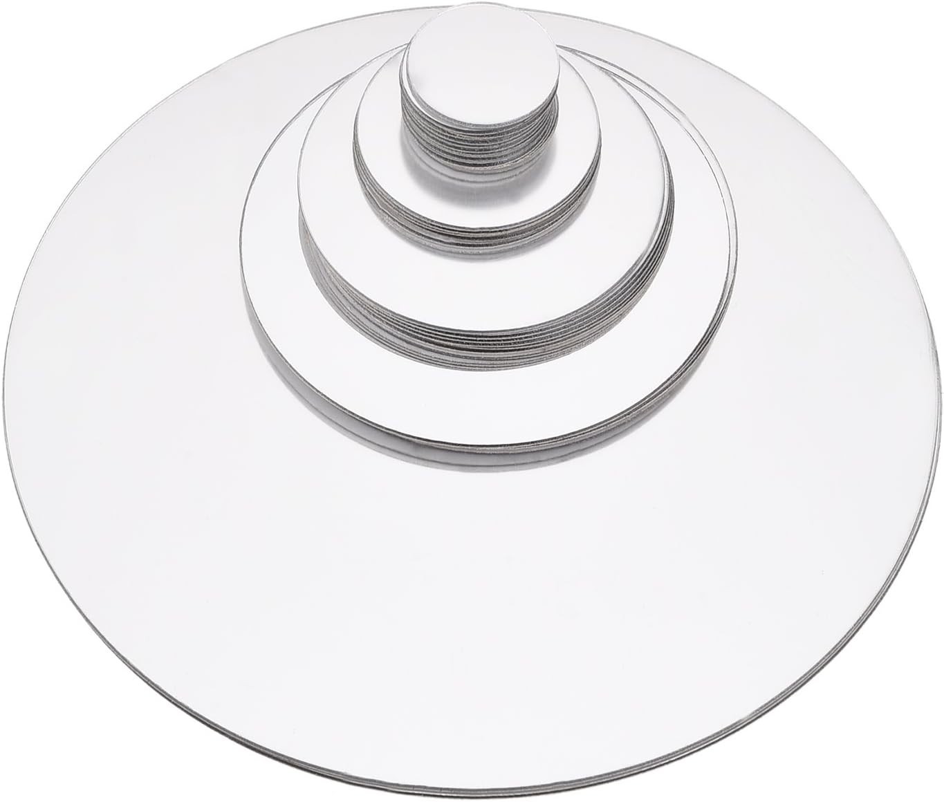 Transform Your Space: 32 Acrylic Mirror Decals with Reflective Circular Design