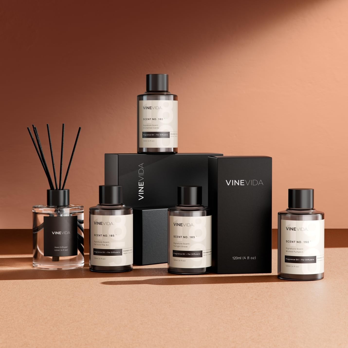 Hotel Fragrance Collection – 4 Pack Diffuser Oils – Cold Air Diffusers