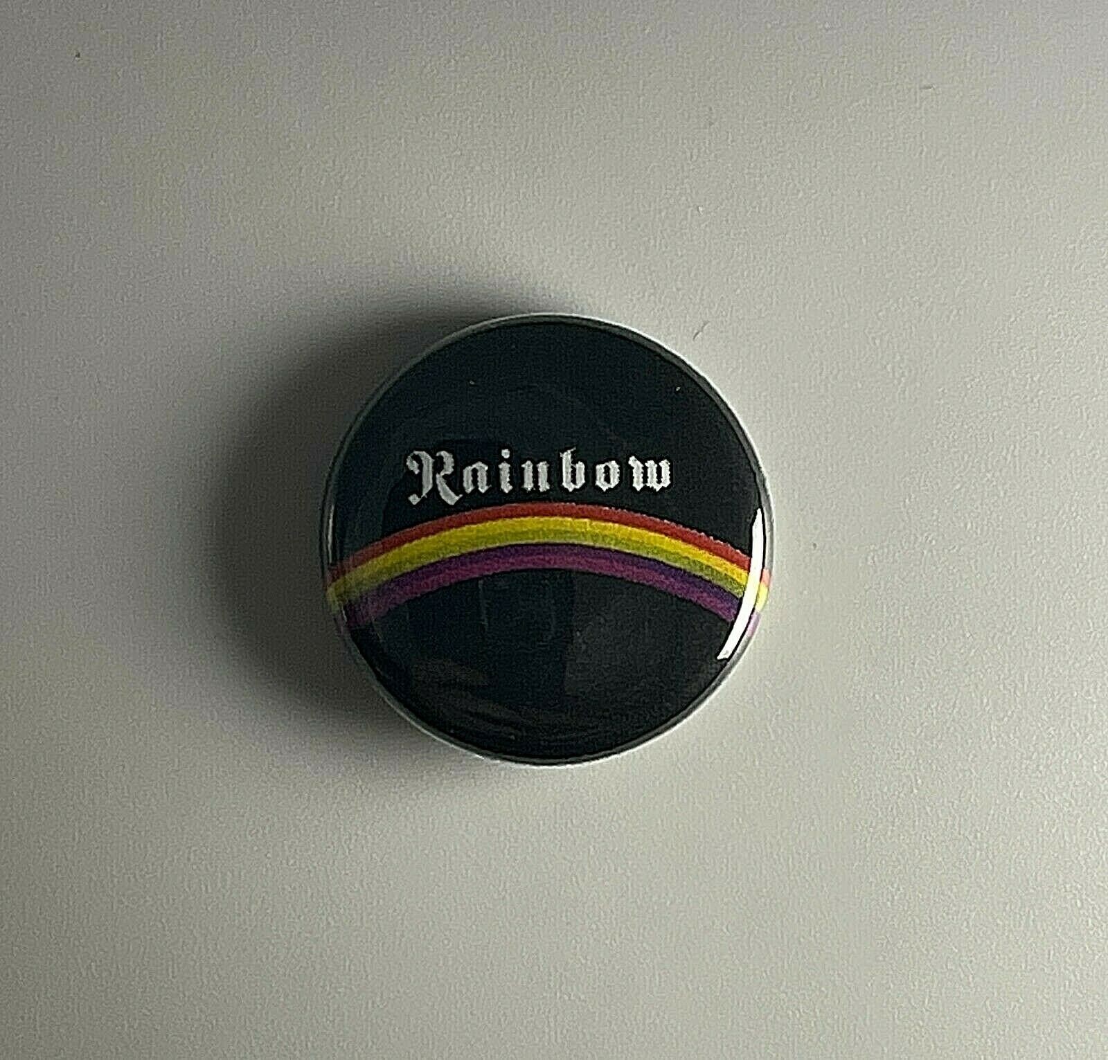 Rainbow 1″ Button R009BB Badge Pin