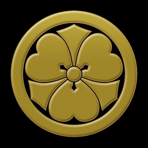 Japanese Kamon Family Crest Makie Transfer Decal Sticker Sword 2.1in